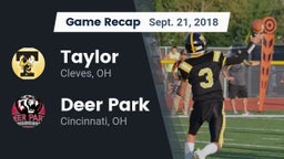 Recap: Taylor  vs. Deer Park  2018