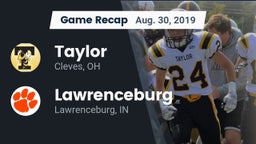 Recap: Taylor  vs. Lawrenceburg  2019