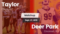 Matchup: Taylor  vs. Deer Park  2019