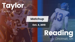 Matchup: Taylor  vs. Reading  2019