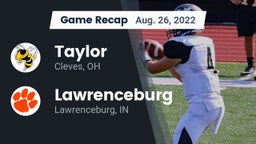 Recap: Taylor  vs. Lawrenceburg  2022