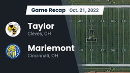 Recap: Taylor  vs. Mariemont  2022