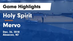 Holy Spirit  vs Mervo Game Highlights - Dec. 26, 2018
