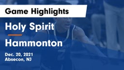 Holy Spirit  vs Hammonton  Game Highlights - Dec. 20, 2021