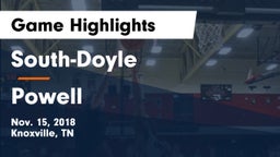 South-Doyle  vs Powell  Game Highlights - Nov. 15, 2018