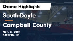 South-Doyle  vs Campbell County  Game Highlights - Nov. 17, 2018