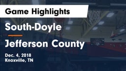 South-Doyle  vs Jefferson County  Game Highlights - Dec. 4, 2018