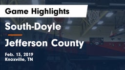 South-Doyle  vs Jefferson County  Game Highlights - Feb. 13, 2019
