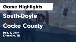 South-Doyle  vs Cocke County  Game Highlights - Dec. 4, 2019