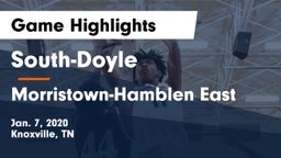 South-Doyle  vs Morristown-Hamblen East  Game Highlights - Jan. 7, 2020