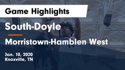 South-Doyle  vs Morristown-Hamblen West  Game Highlights - Jan. 10, 2020