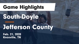 South-Doyle  vs Jefferson County  Game Highlights - Feb. 21, 2020