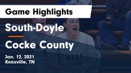 South-Doyle  vs Cocke County  Game Highlights - Jan. 12, 2021