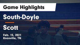 South-Doyle  vs Scott  Game Highlights - Feb. 15, 2021