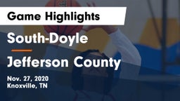 South-Doyle  vs Jefferson County  Game Highlights - Nov. 27, 2020