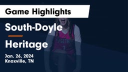 South-Doyle  vs Heritage  Game Highlights - Jan. 26, 2024