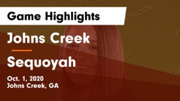 Johns Creek  vs Sequoyah Game Highlights - Oct. 1, 2020