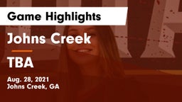 Johns Creek  vs TBA Game Highlights - Aug. 28, 2021