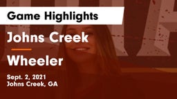 Johns Creek  vs Wheeler Game Highlights - Sept. 2, 2021