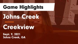 Johns Creek  vs Creekview  Game Highlights - Sept. 9, 2021