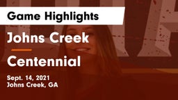 Johns Creek  vs Centennial  Game Highlights - Sept. 14, 2021