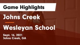Johns Creek  vs Wesleyan School Game Highlights - Sept. 16, 2021