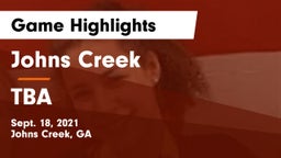 Johns Creek  vs TBA Game Highlights - Sept. 18, 2021