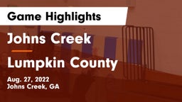 Johns Creek  vs Lumpkin County  Game Highlights - Aug. 27, 2022