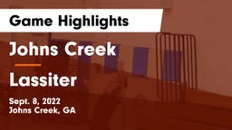 Johns Creek  vs Lassiter  Game Highlights - Sept. 8, 2022