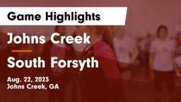 Johns Creek  vs South Forsyth  Game Highlights - Aug. 22, 2023