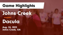 Johns Creek  vs Dacula  Game Highlights - Aug. 24, 2023