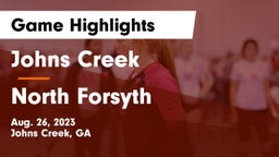 Johns Creek  vs North Forsyth  Game Highlights - Aug. 26, 2023