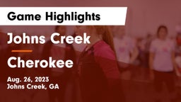 Johns Creek  vs Cherokee  Game Highlights - Aug. 26, 2023