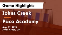 Johns Creek  vs Pace Academy Game Highlights - Aug. 29, 2023