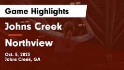 Johns Creek  vs Northview  Game Highlights - Oct. 5, 2023