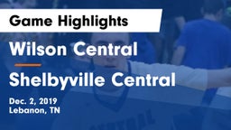 Wilson Central  vs Shelbyville Central  Game Highlights - Dec. 2, 2019