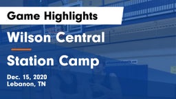 Wilson Central  vs Station Camp Game Highlights - Dec. 15, 2020