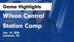 Wilson Central  vs Station Camp Game Highlights - Jan. 14, 2020