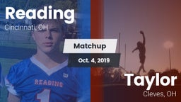 Matchup: Reading  vs. Taylor  2019