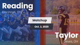 Matchup: Reading  vs. Taylor  2020