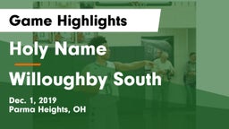 Holy Name  vs Willoughby South  Game Highlights - Dec. 1, 2019