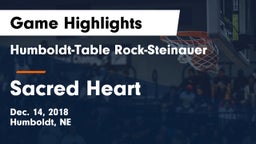 Humboldt-Table Rock-Steinauer  vs Sacred Heart  Game Highlights - Dec. 14, 2018
