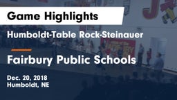 Humboldt-Table Rock-Steinauer  vs Fairbury Public Schools Game Highlights - Dec. 20, 2018