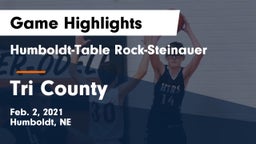 Humboldt-Table Rock-Steinauer  vs Tri County  Game Highlights - Feb. 2, 2021