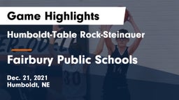 Humboldt-Table Rock-Steinauer  vs Fairbury Public Schools Game Highlights - Dec. 21, 2021