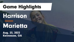 Harrison  vs Marietta  Game Highlights - Aug. 23, 2022