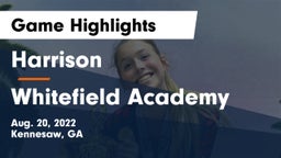Harrison  vs Whitefield Academy Game Highlights - Aug. 20, 2022