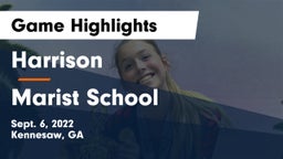 Harrison  vs Marist School Game Highlights - Sept. 6, 2022