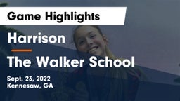 Harrison  vs The Walker School Game Highlights - Sept. 23, 2022