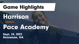Harrison  vs Pace Academy Game Highlights - Sept. 24, 2022